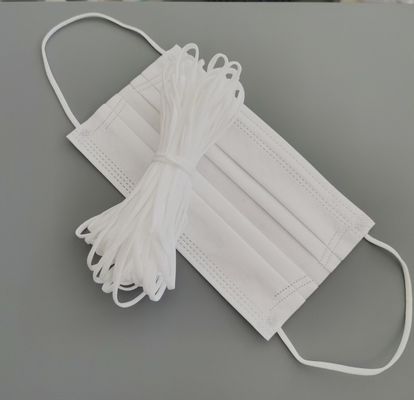 3.5mm 5mm Witte Elastische de Kabelband van Oorlijnen voor Beschikbaar Gezichtsmasker
