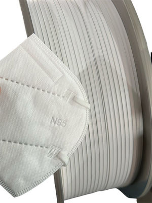 5mm Dubbele van de het Metaalneus van Kernbendable de Strokenbrug voor N95-Gezichtsmasker