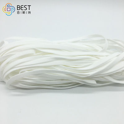 Niet Geweven Elastische het Oorlijn 3.5mm van het Gezichtsmasker 3mm Zwart Rond Elastisch Zacht Koordkoord