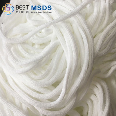 Van het de Kabelkoord van het Spandex Nylon Witte Ronde Elastische Koord de Bandband 2.5mm 2.8mm 3mm