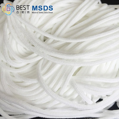 Van het de Kabelkoord van het Spandex Nylon Witte Ronde Elastische Koord de Bandband 2.5mm 2.8mm 3mm
