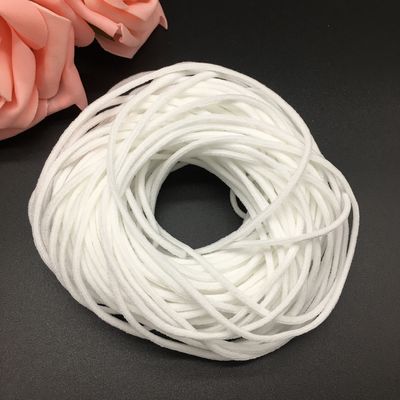 Het medische Elastische Koord van het Gezichtsmasker en Ronde van de Polyesterspandex van EarLoop van de Singelbandband de Nylon