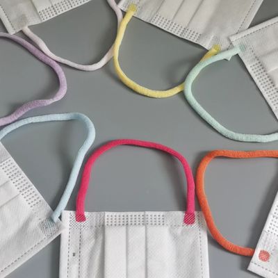 3 van het Oorlijnen van het vouwcomfort Zacht Elastisch de Kabel Zacht Vlak Elastisch Koord Kleurrijke 6mm
