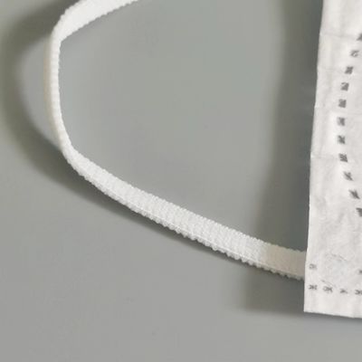 Regelbare Zachte Elastische van de Maskerstoebehoren van Oorlijnen Vlakke Witte Kleur 5mm