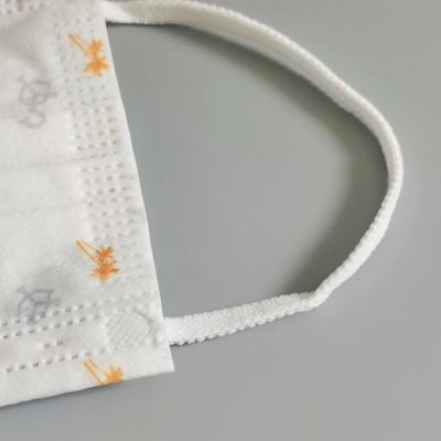 5mm de Vlakke Riemen van de Oorlijn om de Elastische Kabel van Koord Witte Beschikbare Facemask Earloop
