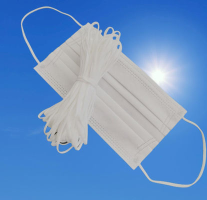 Vriendschappelijke Witte Regelbare Elastische het Oorlijnen van ECO voor Maskers 3.5MM 4MM 5MM