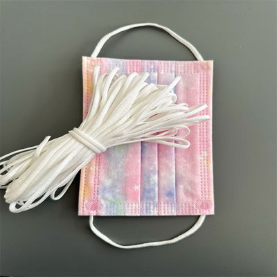Witte Vlakke van het het Koord Zachte Oor van de Oorlijn Elastische de Bandkabel 3.5MM