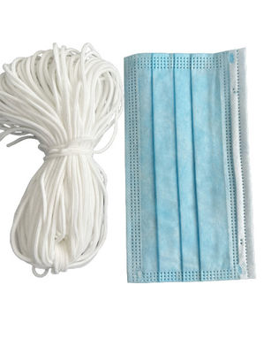 Nylon Polyester om Elastische Singelbandband EarLoop voor 3ply-Gezichtsmasker 2.8mm