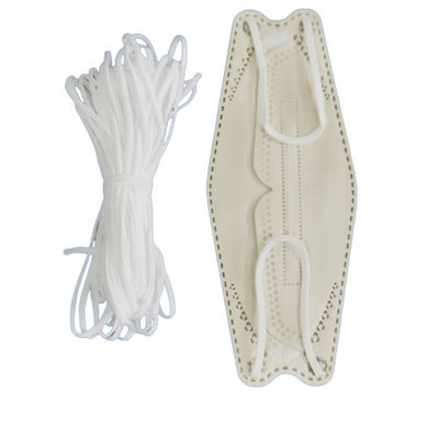 Elastische Koord 1/8 Duim 1/4 Duim 5MM van Earloop van het gezichtsmasker het Vlakke Polyester