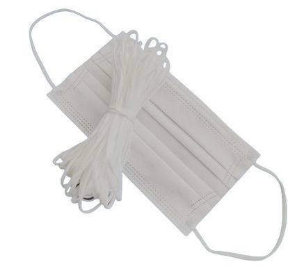 Elastische Koord 1/8 Duim 1/4 Duim 5MM van Earloop van het gezichtsmasker het Vlakke Polyester
