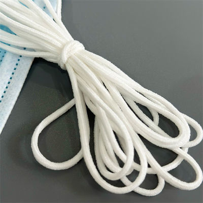 4mm 2.8mm 2mm 2,5 Mm 3mm de Zachte Ronde Elastische Witte Polyester van de Koordband