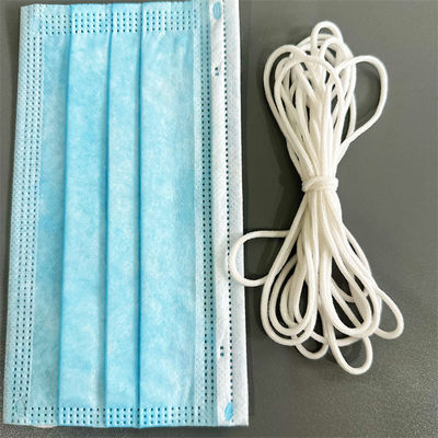 2.5mm 2.8mm 3mm 3/16 Elastiekjedraad van“ 1/8 Duim Witte Ronde Earloop voor Masker
