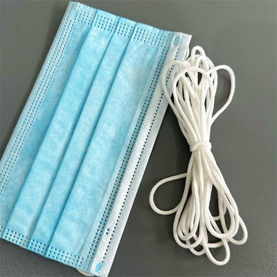 4mm 2.8mm 2mm 2,5 Mm 3mm de Zachte Ronde Elastische Witte Polyester van de Koordband
