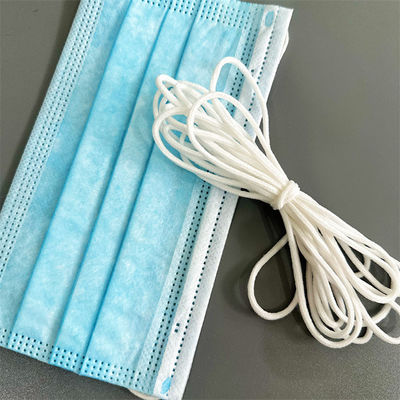 Van het de Kabelkoord van het Spandex Nylon Witte Ronde Elastische Koord de Bandband 2.5mm 2.8mm 3mm