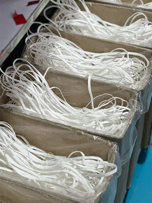 N95 Elastische het Oorbanden 5mm 6mm 6.5mm 7mm Witte Polyester Spandex van het Gezichtsmasker