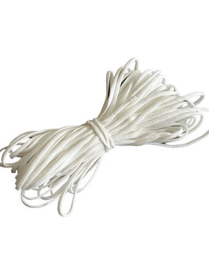 Geweven PPE Earloop van pp niet Elastisch Koord voor Wit 3.55.0MM van het Gezichtsmasker