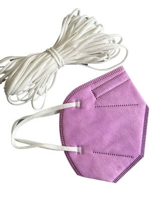 1/16“ 1/4 Duim van het het Koord Materiële Witte Vlakke Zachte Oor van 1/8 Duimearloop Elastische de Bandkabel