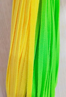 Het zachte Regelbare 5mm Elastische Koord bindt Zwarte Witte Kleur Elastische Earloop voor Facemask vast